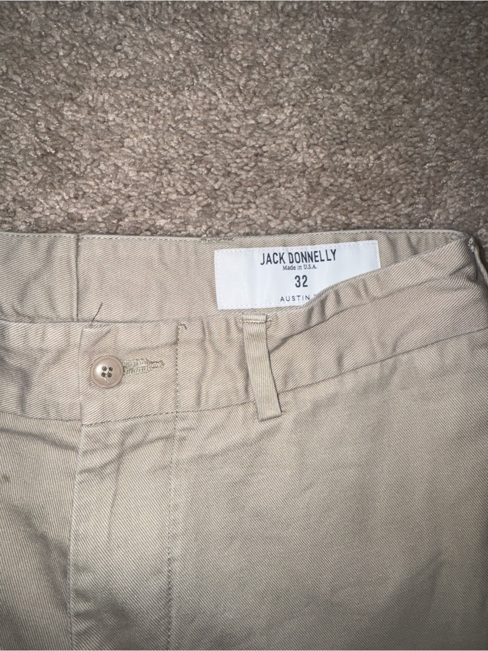Jack Donnelly Men’s Chino Pants – Size 32